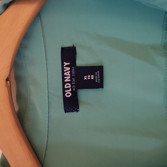 Old navy blue green blouse XL - Picture 3 of 4